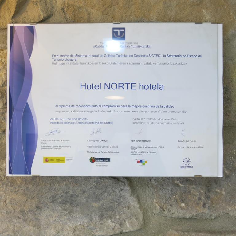 Hotel Norte Zarautz Esterno foto